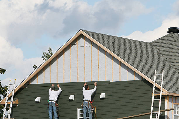 Professional Siding technician working in Hopwood, PA